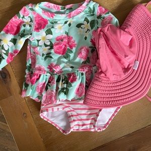 Ruffle butts baby bathing suit 6-12months